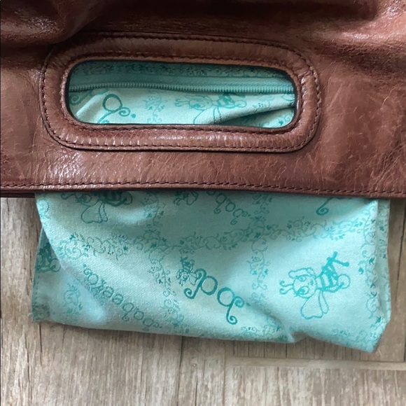 Babee D Distressed Soft Brown Leather Shoulder Bag - Picture 13 of 16